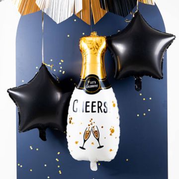 Champagneflaske folieballong 31x72 cm