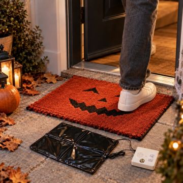 Halloween-dørmatte med sensor og lydeffekt