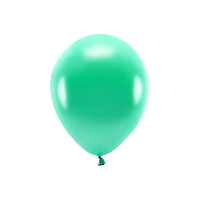 Metallic Grøn Ballongar 10x - 30 cm 