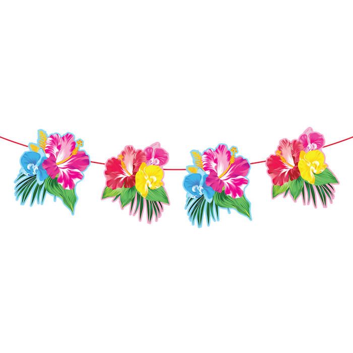 Tropisk Blomsterguirlande - 6 meter