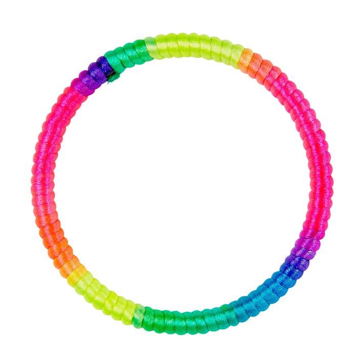 Neon Regnbue Farga Armbånd