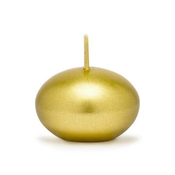 Flytande Stearinlys Metallic Gull 5x - 4 cm