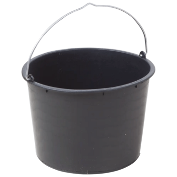 Svart plastspann 20 L - 26x33 cm