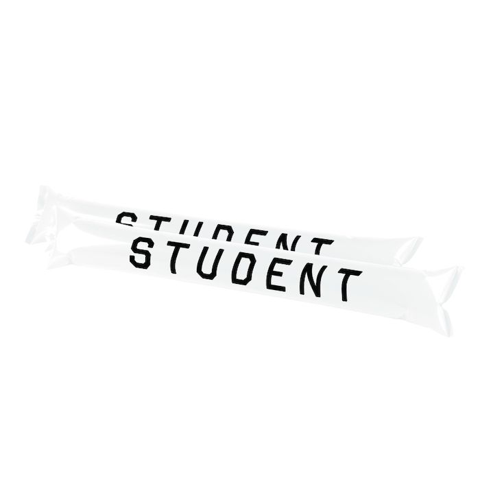 Student klappepølser hvit 2x