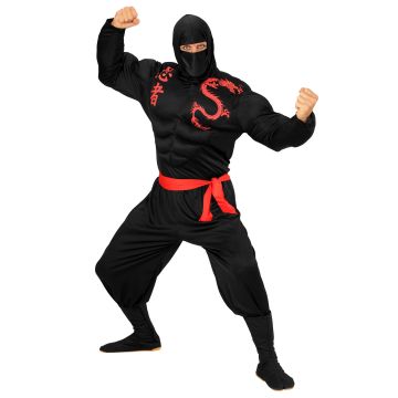 Muskuløs ninja kostyme for menn