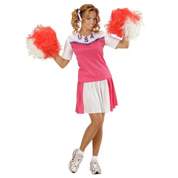 USA cheerleader kostyme til damer