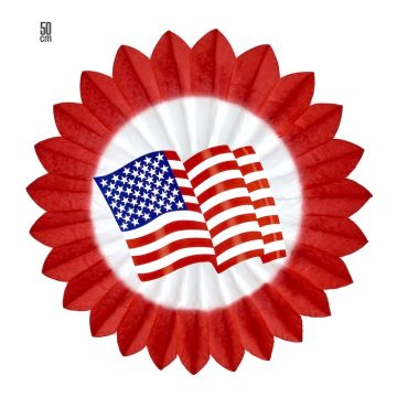 USA Rød Rosett - 50 cm