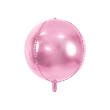 Metallisk rosa foliebalon - 40 centimeter