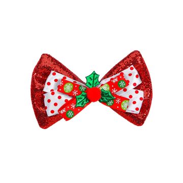 Julefluge glitrande raud 