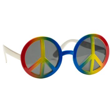 Hippie peace multifarga solbriller