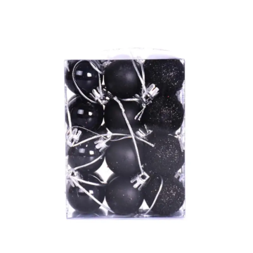 Sorte julekuler 36x - 3 cm 