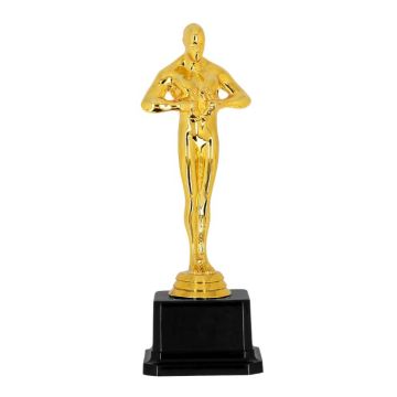 Gullfarga Hollywood-prisestatuett - 21 cm