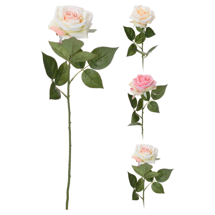 Kunstig rose assortert 60 cm
