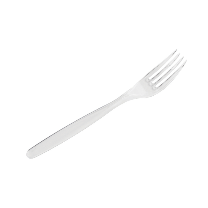 18 cm plastgaffel 20x transparent