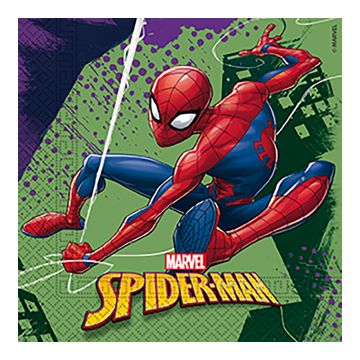 Spiderman serviettar 20x - 33x33 cm