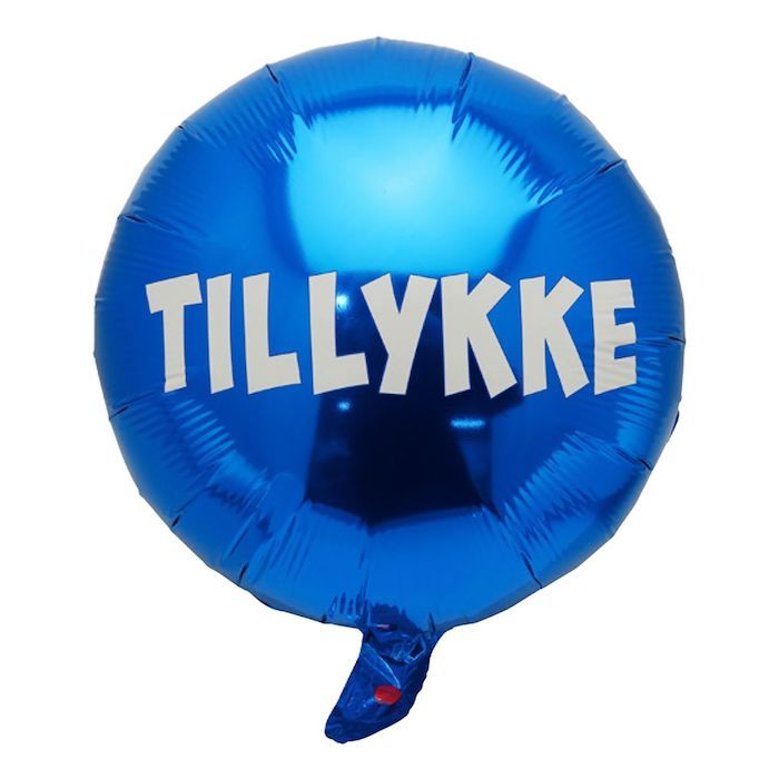 Gratulere Folieballong i Blå - 45 cm