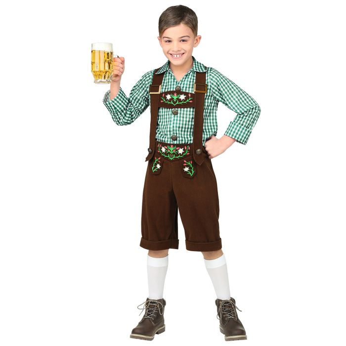 Bayersk lederhosen-kostyme for gutter