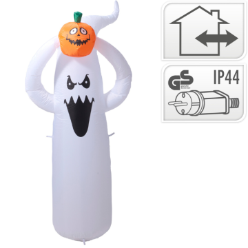 Oppblåsbar halloween-spøkelse med LED 150 cm