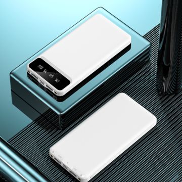 Powerbank 20.000 mAh kvit