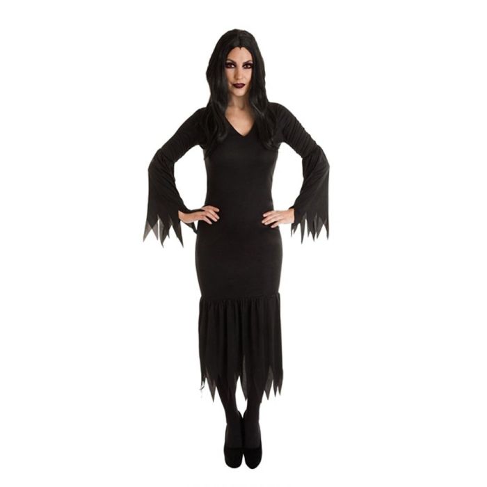 Kvinneleg vampyrkostyme svart