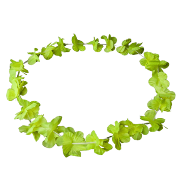 Hawaii krans neon halskjede gul uv