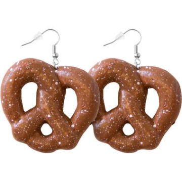 Oktoberfest pretzel kringel øreringar 