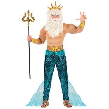 POSEIDON (muskelshirt, bukser, belte, mansjetter, krone) Fargerik