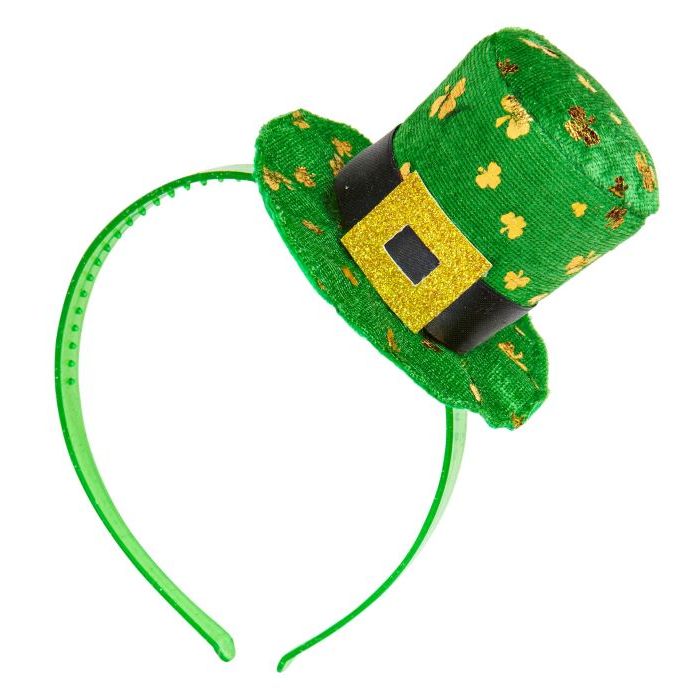 St. Patricks Day Mini Top Hat Hårband Grøn