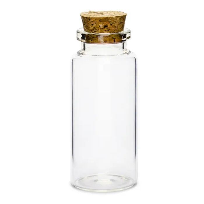 Glassbeholder med korkpropp 12x - 35 ml 