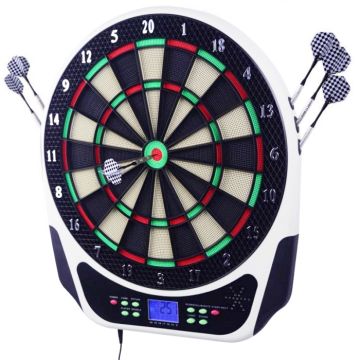Elektronisk dartskive inkl 6 dartpilar og 30 flights