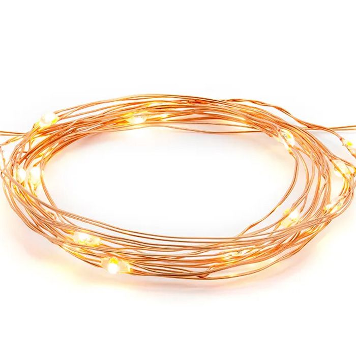 Kobber LED lyslenke - 1,9 meter