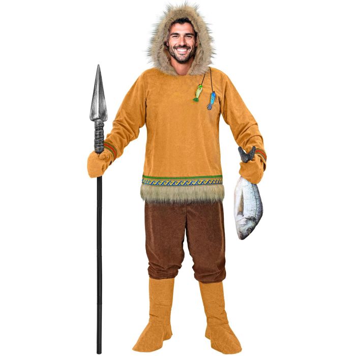 Eskimo kostyme for menn - 4 deler