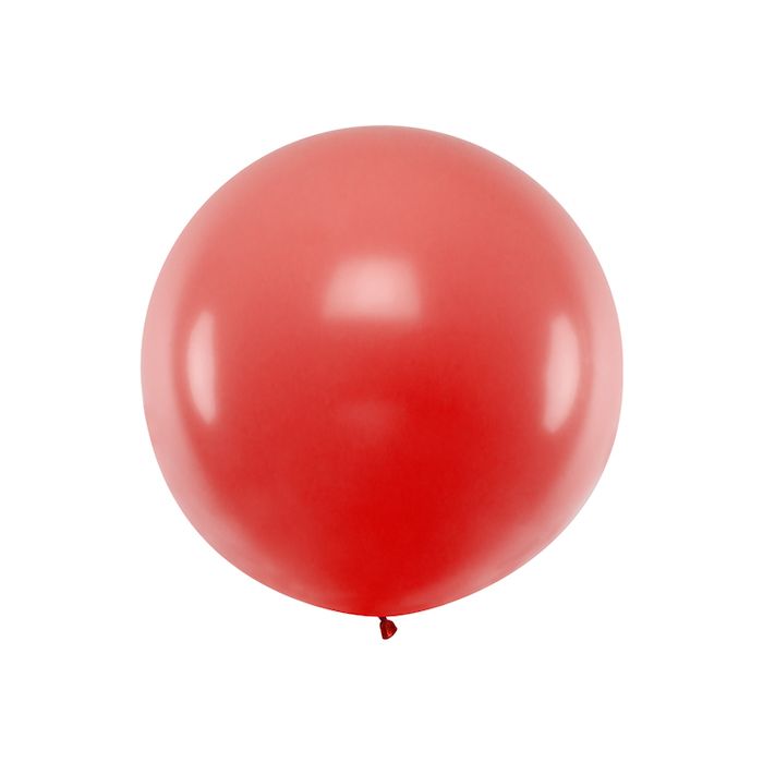 Stor pastel raud ballong - 1 meter