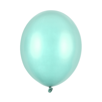 Metallic Mint Ballongar 10x - 30 cm