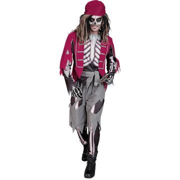 Piratskjelettkostyme for herre
