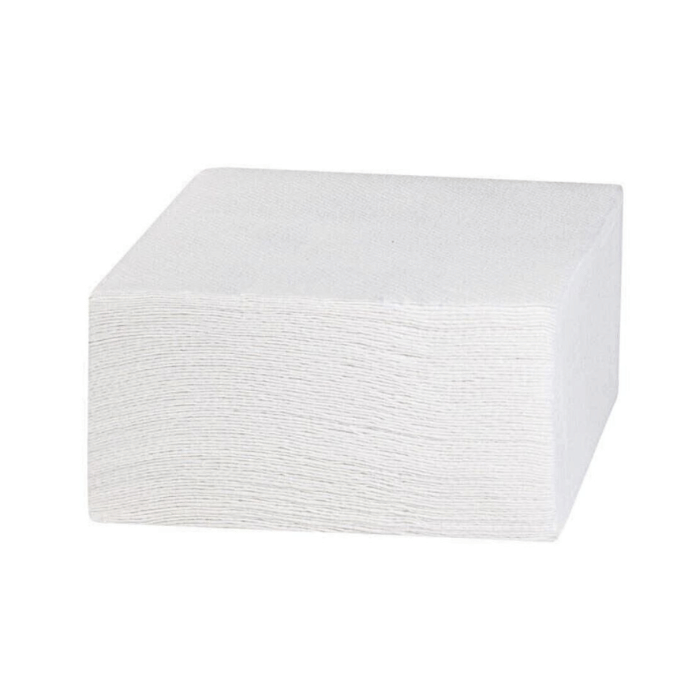 20x20 cm servietter 150x hvite 2-lags