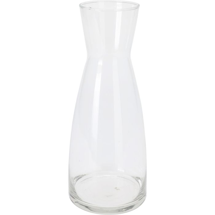 Klar glasskaraffel 1 liter Ø 10 x H 25 cm