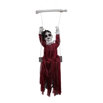 Hengande halloween brud med rørsle, lyd og lys - 120 cm