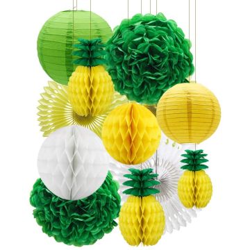 Dekorasjonar til sommarfest 12x delar