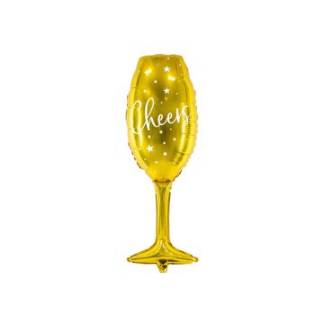 Champagneglass folieballong - 80 cm 