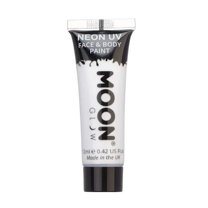 Neon UV Ansikts Og Kropsmaling Intens Kvit 12 ml Moon Creations