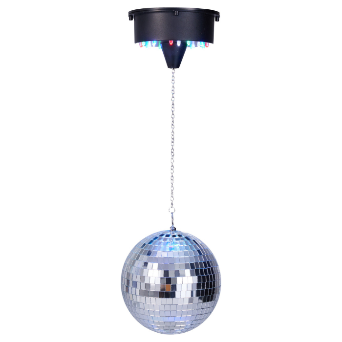 Diskokule sølv LED 15 cm 