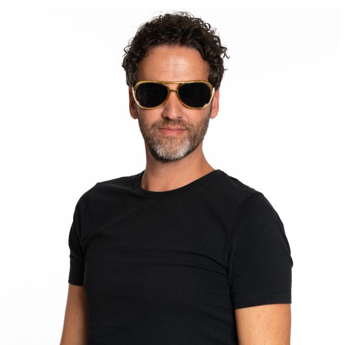 Elvis solbriller gull unisex