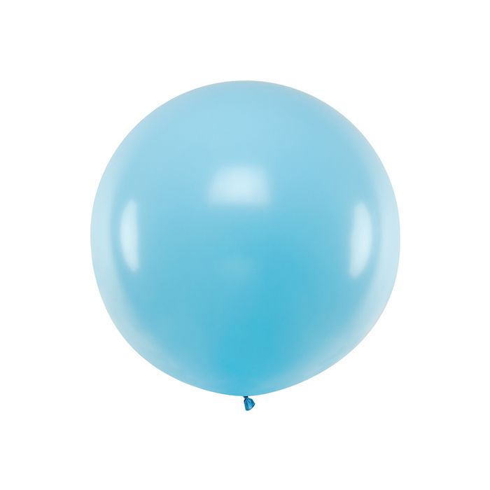 Kjempestor Pastell Lys Blå Ballong - 1 Meter