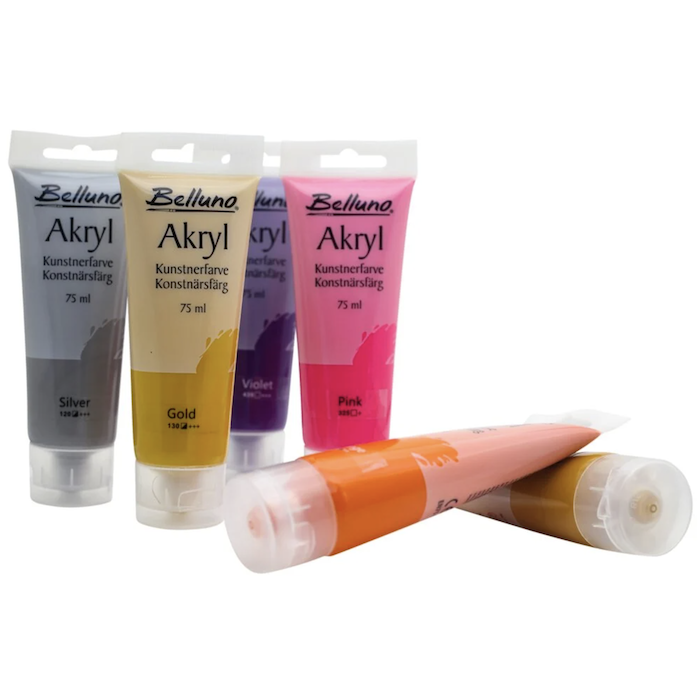 Akrylmaling sett 6x - 75 ml