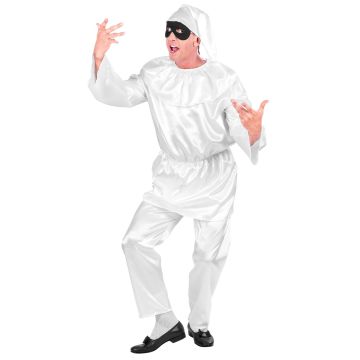 Pulcinella-klovnekostyme for herrer