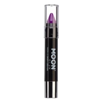 Neon UV Kroppsstift Intens Lilla 3,2 g Moon Creations