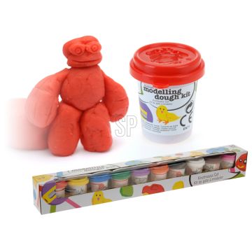 Modellkitt i potter, 10 stk. à 55 g