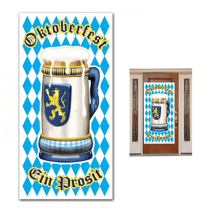 Oktoberfest dørdekorasjon - 76x152 cm