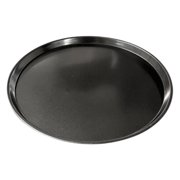 Svart metallfat - 35,5 cm